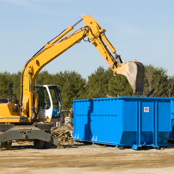 what size residential dumpster rentals are available in Voltaire North Dakota